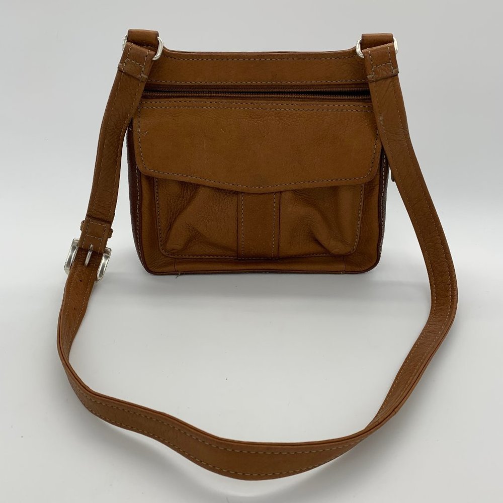 Fossil Leather Shoulder Bag #75082 Semi Vintage Brown